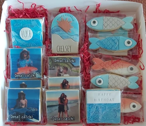 Customer photo review of 6 x 7 cm Square Cookie Custom Edible Icing Images