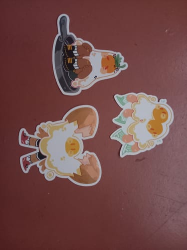 Customer photo review of Egg Ghost Stickers