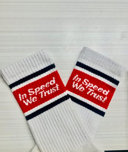 Customer photo review of STRIPE CREW SOCKS