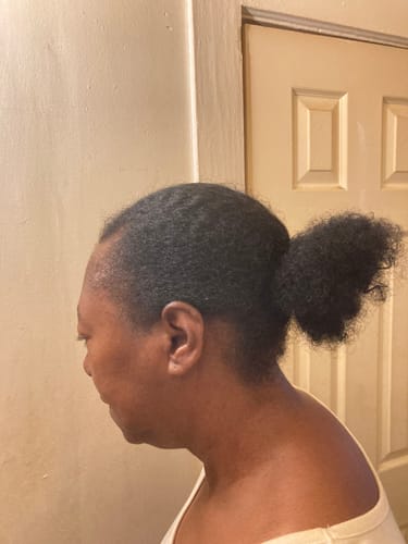 Customer photo review of The Original Snappee™ Hair Ties | Ponytail Holders for Curly Hair