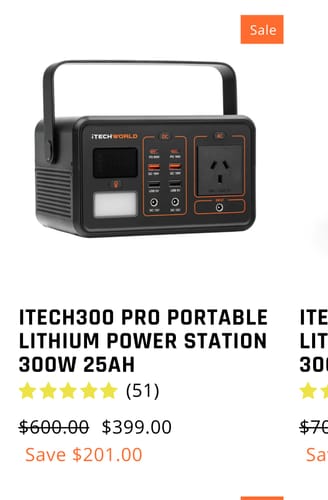 Customer photo review of PS300 Portable Lithium Power Station 300W