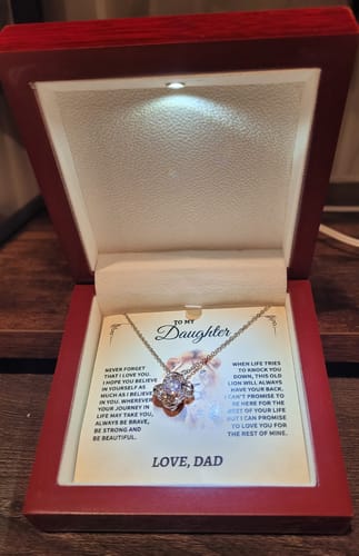 Customer photo review of Daughter Gift- Old Lion- From Dad