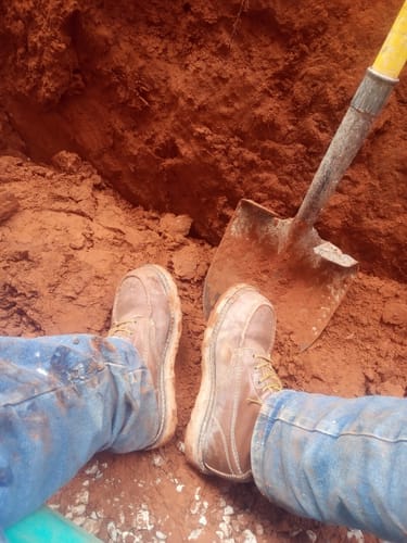 Customer photo review of 8 Inch Moc Steel Toe Boot