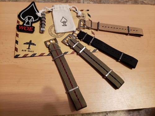 Customer photo review of Five Eye Nylon Watch Strap