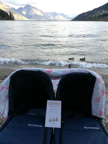 Customer photo review of Bumbleride Indie Twin Stroller - Double Stroller - Pre-Order