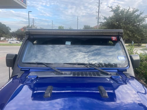 Customer photo review of Aerolidz Dual Row Smoked Light Bar Cover - 52” LED Silencer