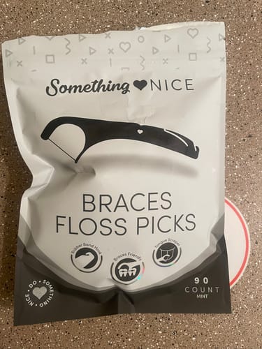 Customer photo review of Braces Floss Picks
