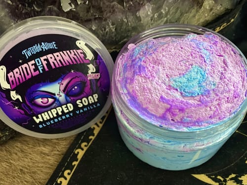 Customer photo review of Bride Of Frankie Whipped Soap (Blueberry Vanilla)