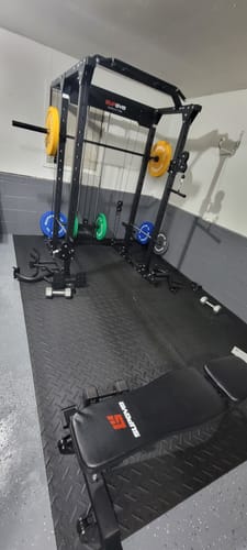 Customer photo review of MAJOR All-in-One Home Gym Power Rack Package PLM03