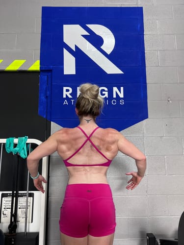 Customer photo review of Pink Athletic Shorts