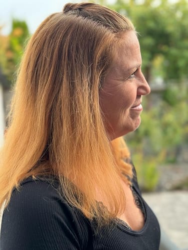 Customer photo review of Profi-Pflanzenhaarfarbe warmes Sahara-Blond "warm sahara blond" 90g Nachfüllpack