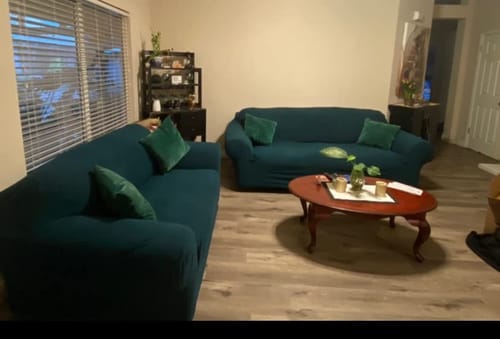 Customer photo review of Sofa Covers With Non-removable Cushions