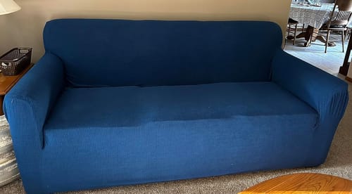 Customer photo review of Sofa Covers With Non-removable Cushions