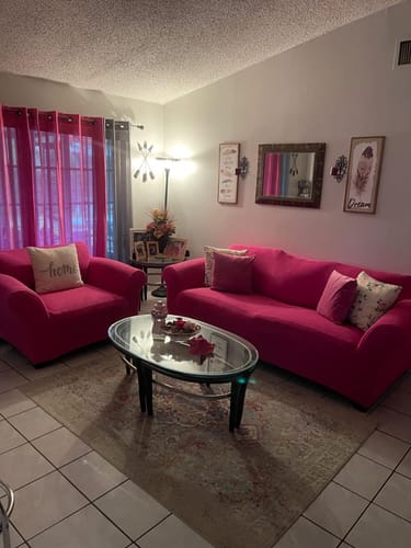 Customer photo review of Sofa Covers With Non-removable Cushions