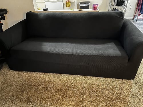 Customer photo review of Sofa Covers With Non-removable Cushions
