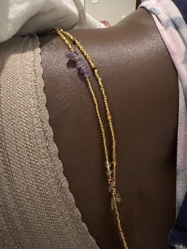 Customer photo review of Gold Coast Crystal Waist Beads