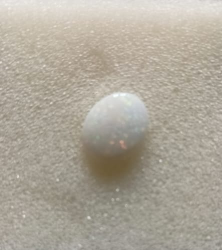 Customer photo review of Coober Pedy Opal 8x6mm 0.60 Carats