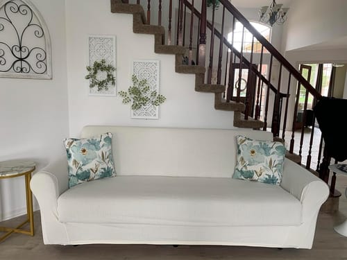Customer photo review of Sofa Covers With Non-removable Cushions