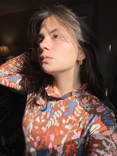 Customer photo review of Loida Creolla Earrings