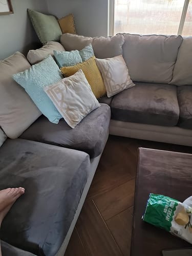 Customer photo review of Sofa Cushion Slipcovers