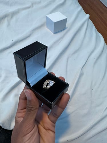 Customer photo review of *NEW* 14k CZ Wedding Trio Set JTJ™
