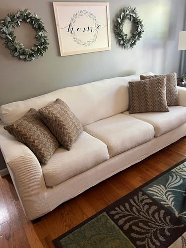 Customer photo review of Sofa Covers With Separate Seat Cushions