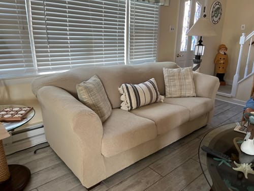 Customer photo review of Sofa Covers With Separate Seat Cushions