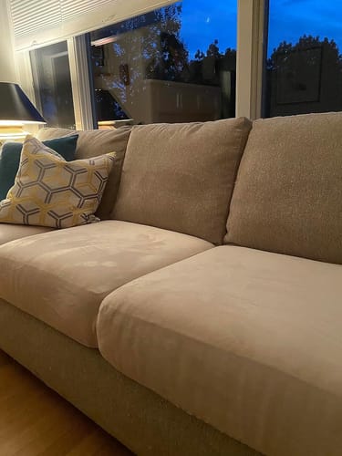 Customer photo review of Sofa Cushion Slipcovers
