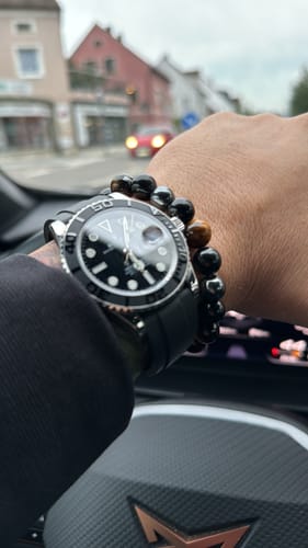 Customer photo review of DREIFACHER SCHÜTZER Tigerauge - Hämatit - Schwarzer Obsidian