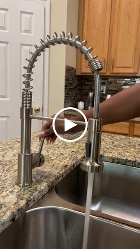 Customer video review of Spiro Single-Hole Kitchen Faucet with Pull-Down Spring Spout