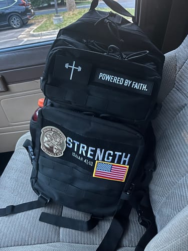 Customer photo review of HolStrength 45L Tactical Backpack