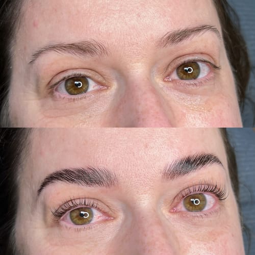 Customer photo review of BOO-Pure care Lash & Brow lift Pack