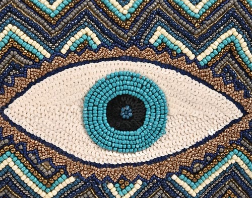 Customer photo review of Grecian Nights Evil Eye Tote