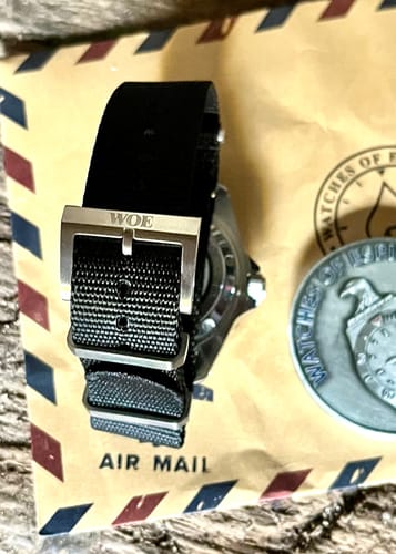 Customer photo review of Five Eye Nylon Watch Strap