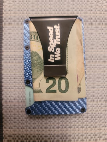 Customer photo review of Carbon Fiber Wallet