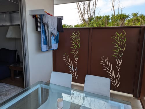 Customer photo review of Wall Mounted Drying Rack - Foldable Indoor and Outdoor Drying Rack