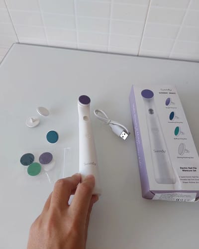 Customer photo review of SUNMAY Grace Electric Nail Files and Buffer Set