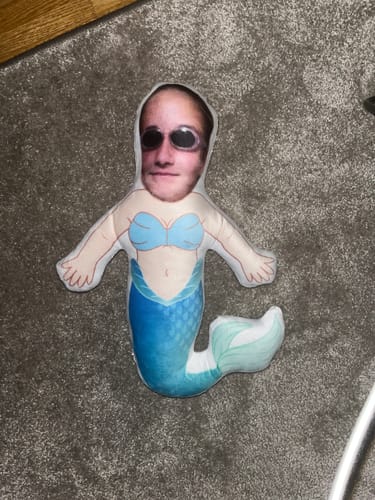 Customer photo review of Meerjungfrau Vater Gesicht Kissen Gesicht Körper Kissen Personalisierte Geschenk