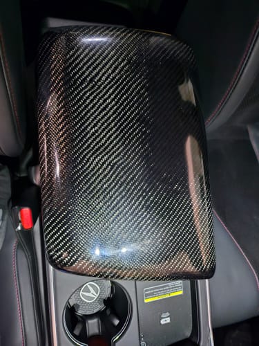 Customer photo review of 2021-2023 TLX Aspec Type S Carbon Fiber Arm Rest
