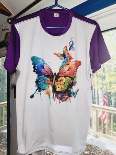 Customer photo review of Blank "Color" N White Tees