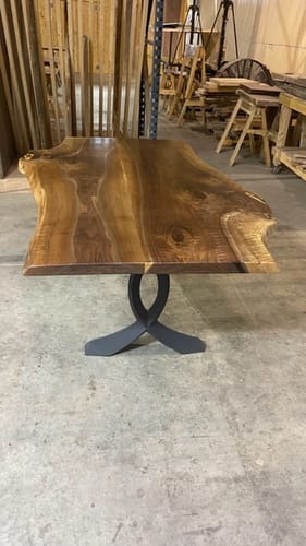 Customer photo review of Metal Table Legs - 418 Curva 28"H