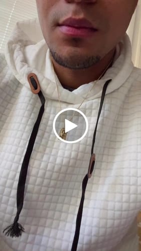 Customer video review of *NEW* 14K Jesus Pendant W/ Hollow Franco Chain (22" Inches) 🤯 JTJ™