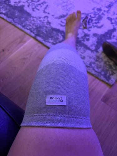 Customer photo review of Premium Bamboo Knee Sleeve (Single)
