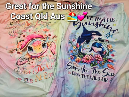 Customer photo review of SMELL THE SEA FEEL THE BREEZE TURTLE ALL OVER PRINT - YHHG2509234
