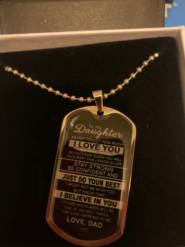 Customer photo review of Daughter Gift -Super Proud Dad -From Dad