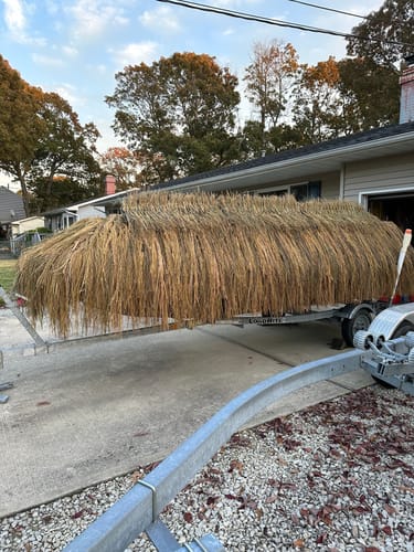 Customer photo review of Hunting Blind Raffia Grass (Pack)