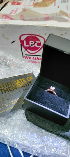 Customer photo review of 1ct Athens Engagement Ring