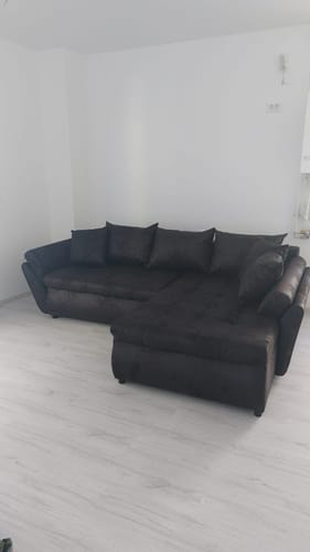 Customer photo review of Colțar extensibil cu ladă de depozitare Loana Antracit 270x185 cm