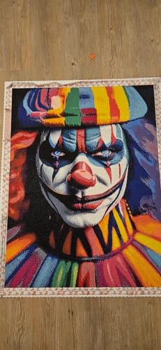 Customer photo review of 5D Diamond Painting AB Steine Clown