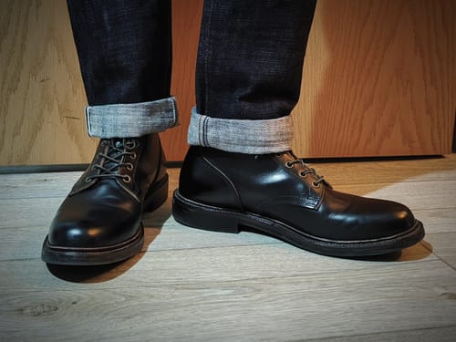 Customer photo review of Plain Service Boot - luosjiet®boots - Black TeaCore OTA Cowhide